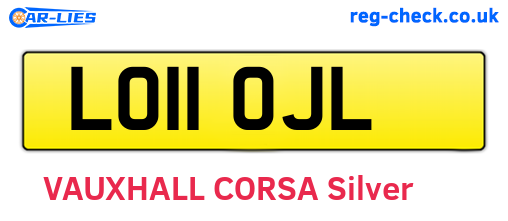 LO11OJL are the vehicle registration plates.