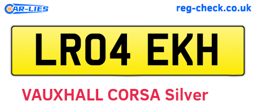 LR04EKH are the vehicle registration plates.