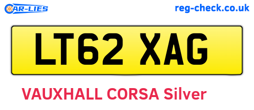 LT62XAG are the vehicle registration plates.