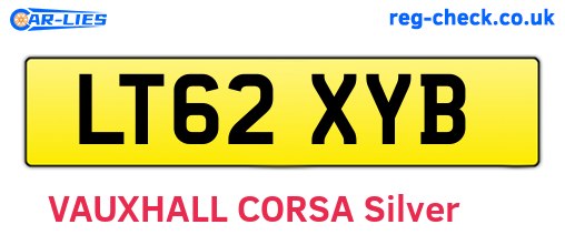 LT62XYB are the vehicle registration plates.