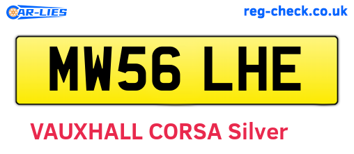 MW56LHE are the vehicle registration plates.