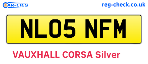 NL05NFM are the vehicle registration plates.
