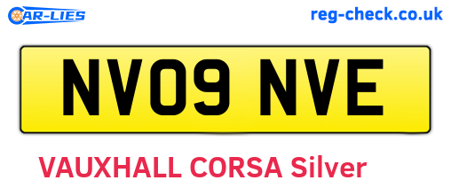 NV09NVE are the vehicle registration plates.
