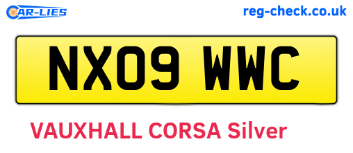 NX09WWC are the vehicle registration plates.