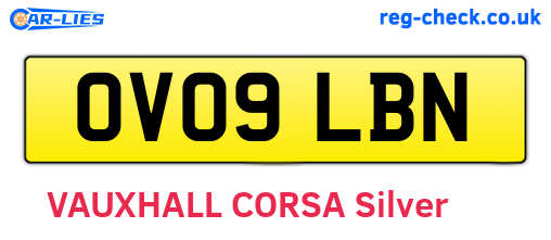 OV09LBN are the vehicle registration plates.
