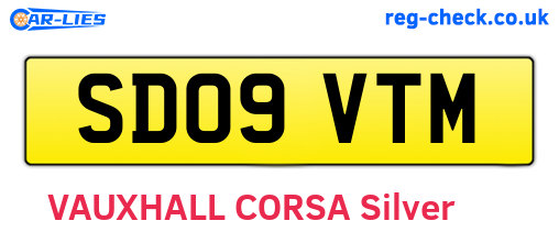 SD09VTM are the vehicle registration plates.