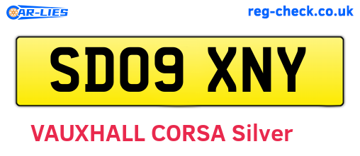 SD09XNY are the vehicle registration plates.