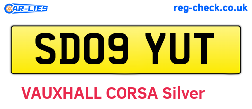 SD09YUT are the vehicle registration plates.