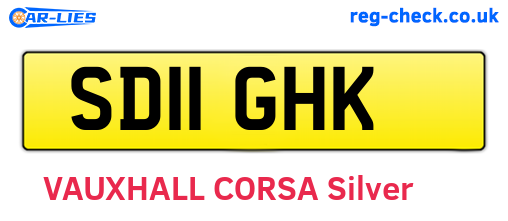 SD11GHK are the vehicle registration plates.