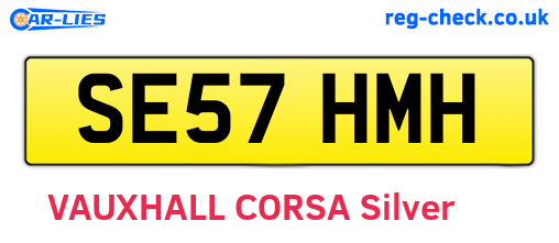 SE57HMH are the vehicle registration plates.