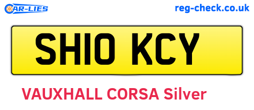 SH10KCY are the vehicle registration plates.