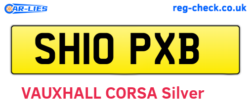 SH10PXB are the vehicle registration plates.