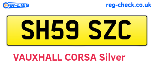 SH59SZC are the vehicle registration plates.