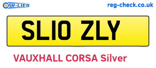 SL10ZLY are the vehicle registration plates.