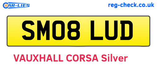 SM08LUD are the vehicle registration plates.