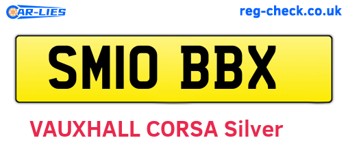 SM10BBX are the vehicle registration plates.