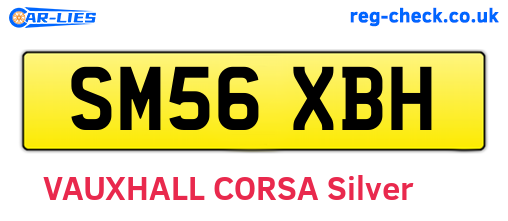 SM56XBH are the vehicle registration plates.