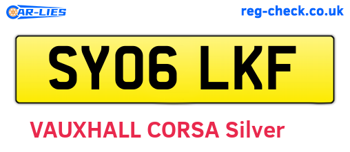 SY06LKF are the vehicle registration plates.