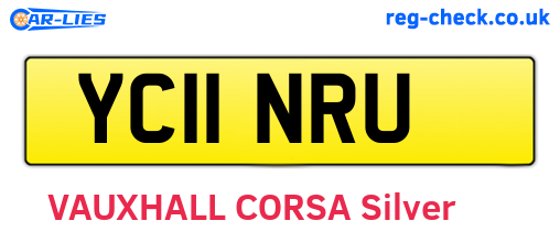 YC11NRU are the vehicle registration plates.