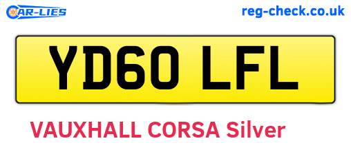 YD60LFL are the vehicle registration plates.