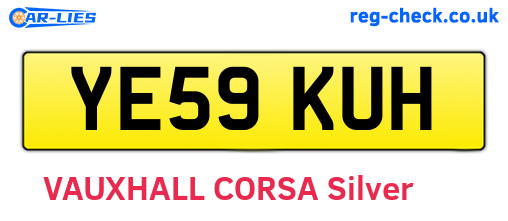 YE59KUH are the vehicle registration plates.