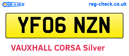 YF06NZN are the vehicle registration plates.
