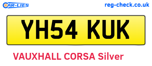 YH54KUK are the vehicle registration plates.