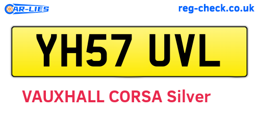 YH57UVL are the vehicle registration plates.
