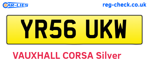 YR56UKW are the vehicle registration plates.