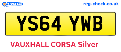YS64YWB are the vehicle registration plates.