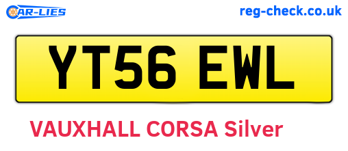 YT56EWL are the vehicle registration plates.