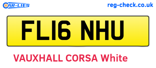 FL16NHU are the vehicle registration plates.