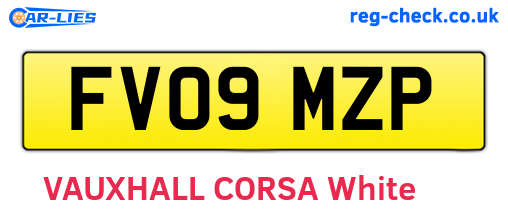 FV09MZP are the vehicle registration plates.