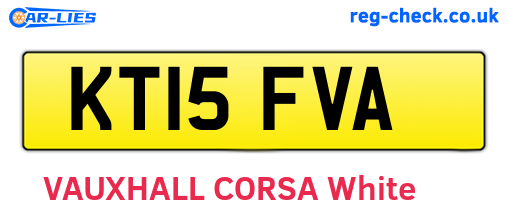 KT15FVA are the vehicle registration plates.