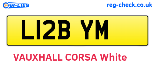 L12BYM are the vehicle registration plates.