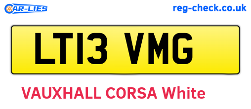 LT13VMG are the vehicle registration plates.