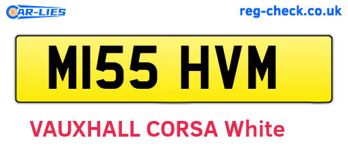 M155HVM are the vehicle registration plates.