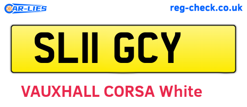 SL11GCY are the vehicle registration plates.