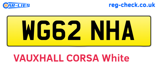 WG62NHA are the vehicle registration plates.