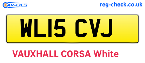 WL15CVJ are the vehicle registration plates.