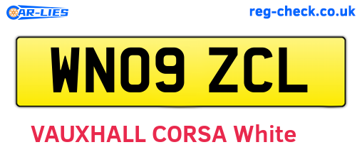 WN09ZCL are the vehicle registration plates.