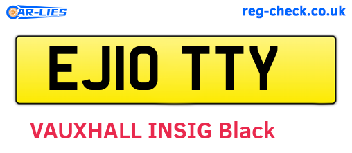 EJ10TTY are the vehicle registration plates.