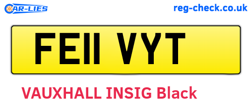 FE11VYT are the vehicle registration plates.