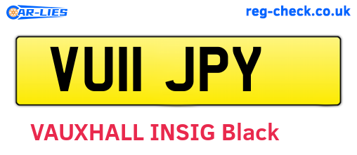 VU11JPY are the vehicle registration plates.