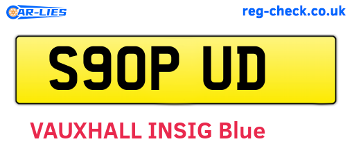 S90PUD are the vehicle registration plates.