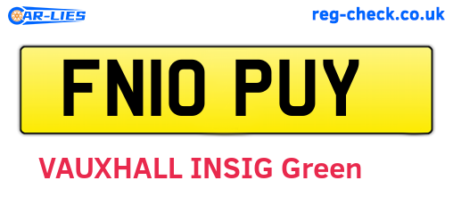 FN10PUY are the vehicle registration plates.