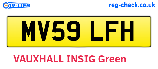 MV59LFH are the vehicle registration plates.