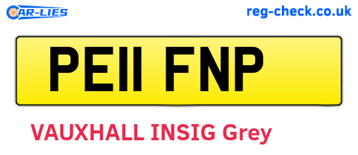 PE11FNP are the vehicle registration plates.