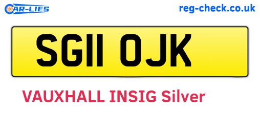 SG11OJK are the vehicle registration plates.
