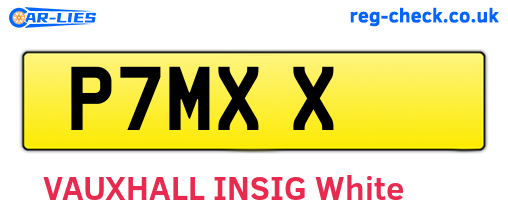 P7MXX are the vehicle registration plates.